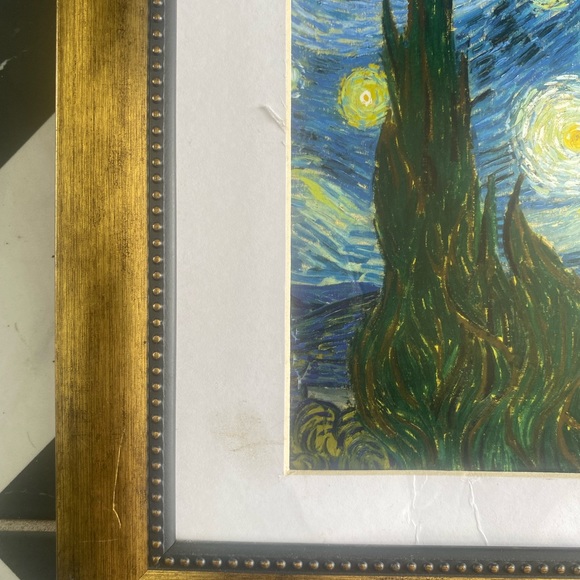 Vincent Van Gogh Art Reproduction Titled Starry Night - Picture 3 of 5